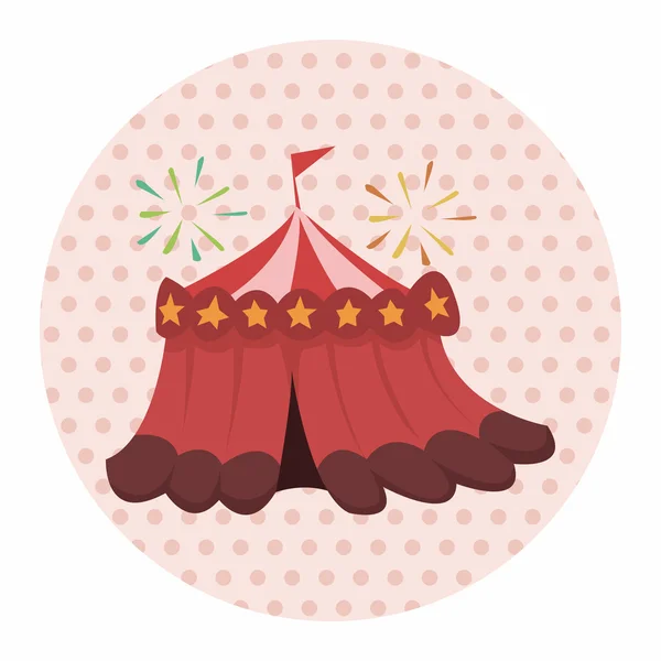 Circus theme tent elements — Stock Vector