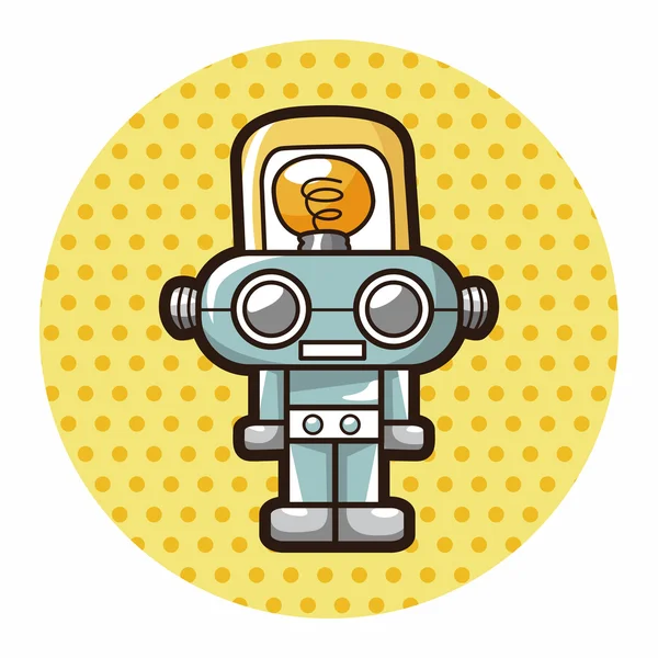 Robot thema-elementen — Wektor stockowy