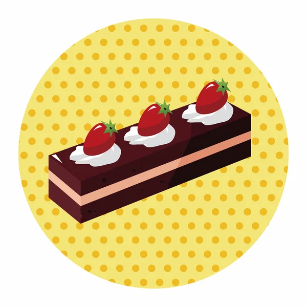 飾るケーキのテーマの要素のベクトル、eps10 — ストックベクタ