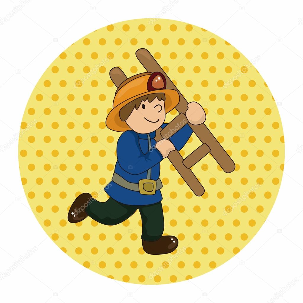 fireman theme elements vector,eps