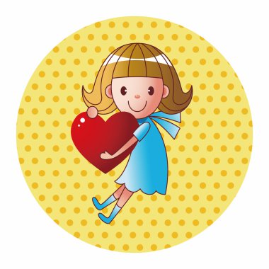 küçük bir çocukla kalp Tema öğeleri