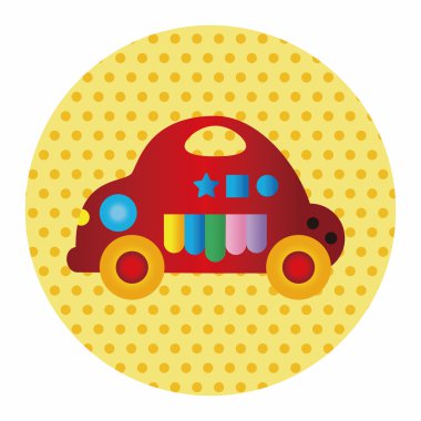 Bebek oyuncak araba tema öğeleri