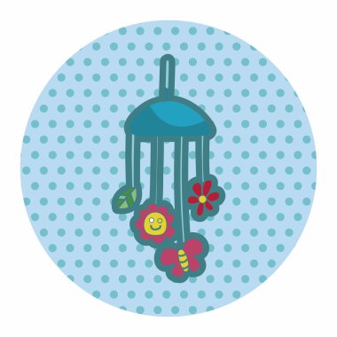 Tema öğeleri asılı bebek