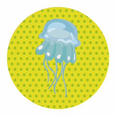 Deniz hayvan denizanası Tema öğeleri karikatür