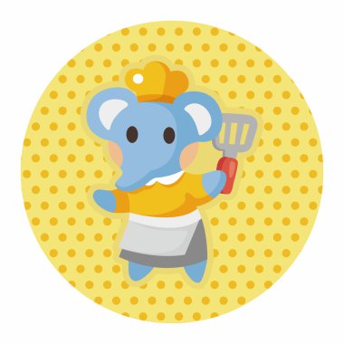 hayvan fil Şef çizgi film Tema öğeleri