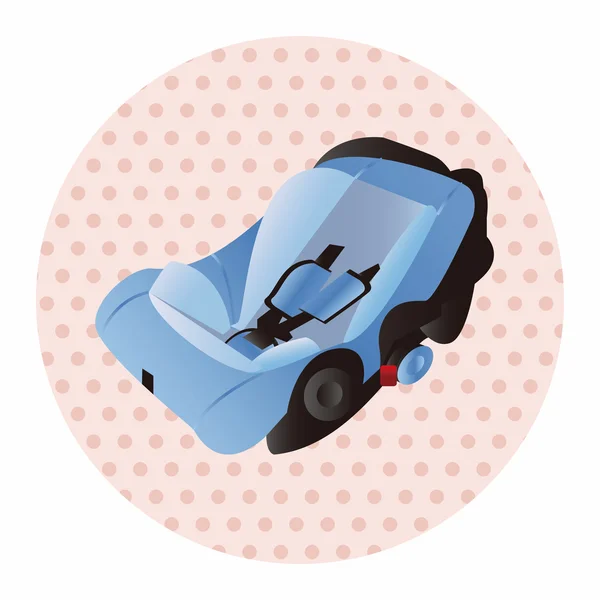 Baby veiligheid stoel thema-elementen — Stockvector