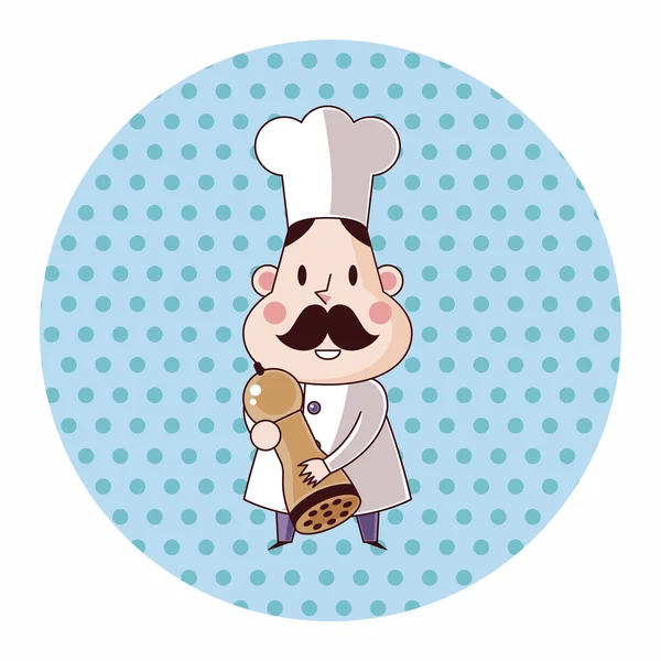 Chef tema elementos vector, eps — Vector de stock