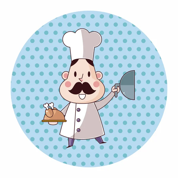 Chef tema elementos vector, eps — Vector de stock