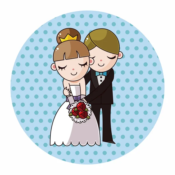 Wedding couple theme elements vector,eps — Stock Vector