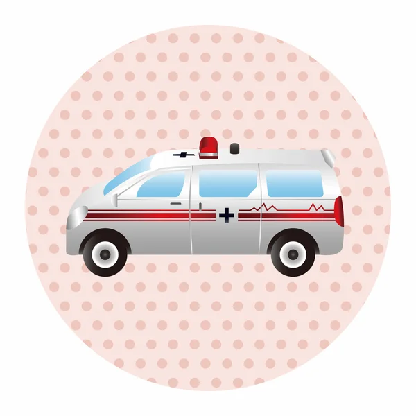 Vervoer thema Ambulance elementen vector, eps — Stockvector