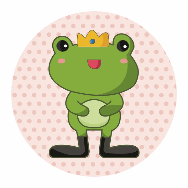 Frog Prince tematu elementów — Wektor stockowy