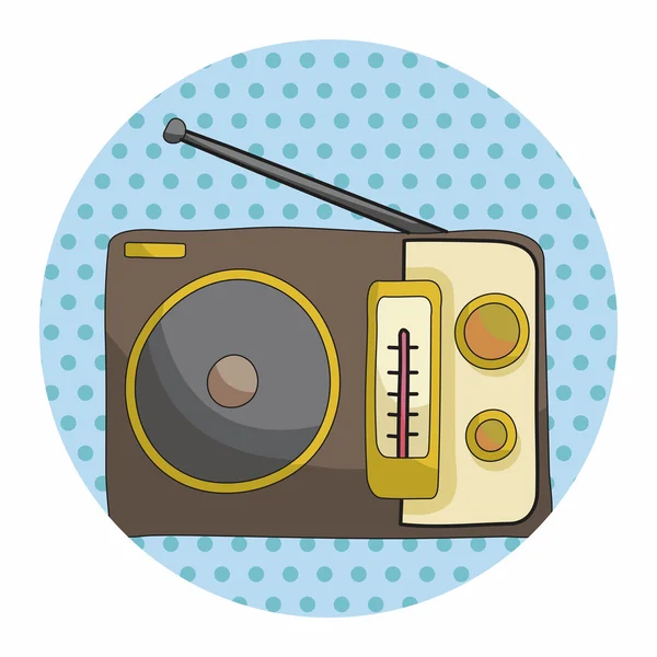 Radio theme elements — Stock Vector