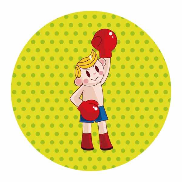 Boxer éléments de thème — Image vectorielle