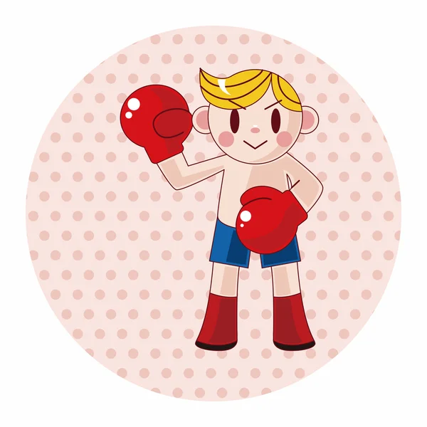 Boxer éléments de thème — Image vectorielle