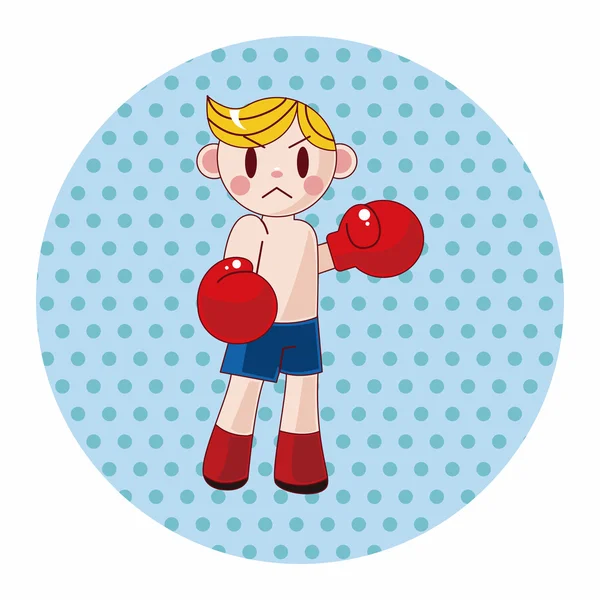 Boxer éléments de thème — Image vectorielle