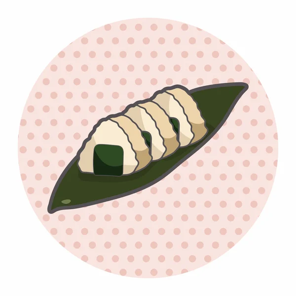 Japanske temaelementer for sushi – stockvektor