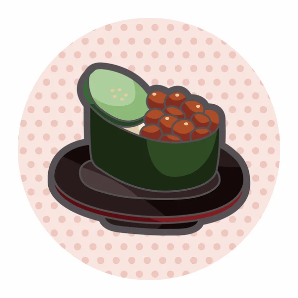 Sopa japonesa elementos temáticos — Vetor de Stock