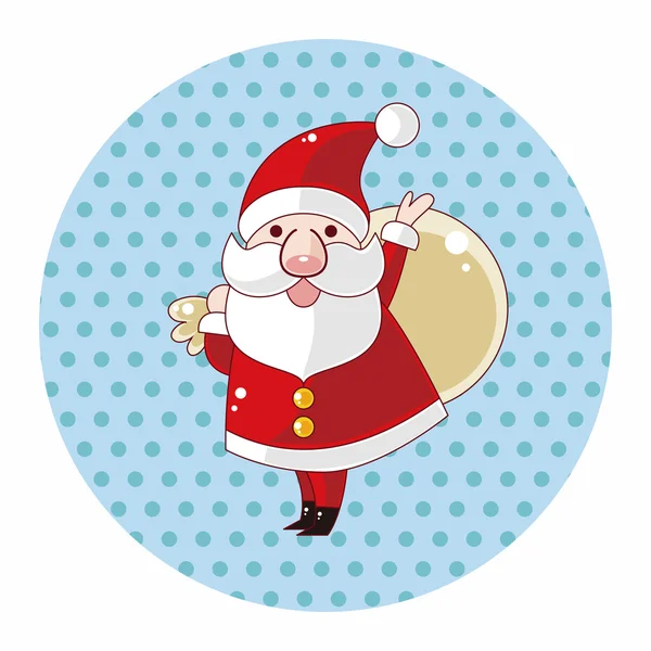 Santa claus éléments de thème — Image vectorielle