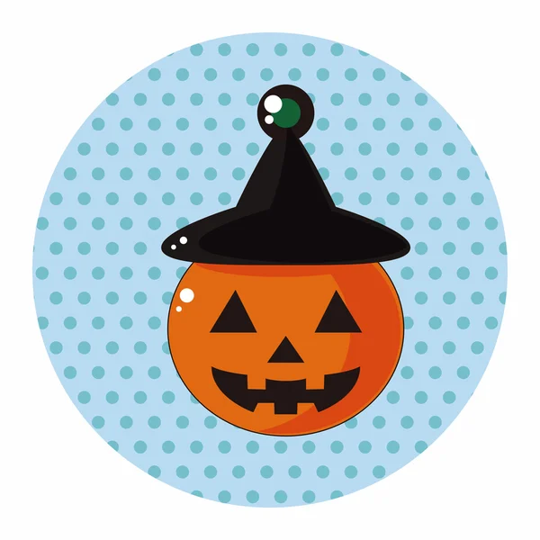 Halloween citrouille éléments de thème — Image vectorielle