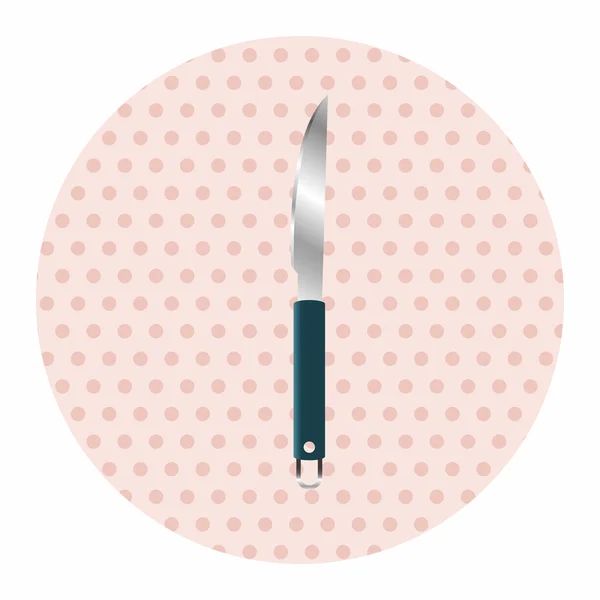 Grill utrustning klipp och gaffel temaelement — Stock vektor