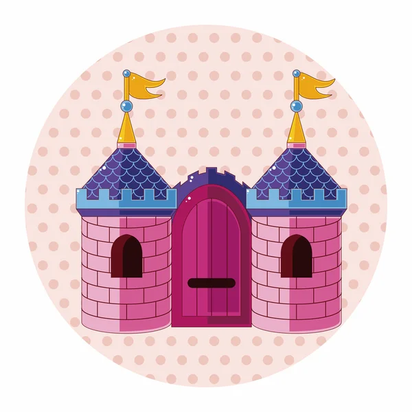 城のテーマの要素 — ストックベクタ