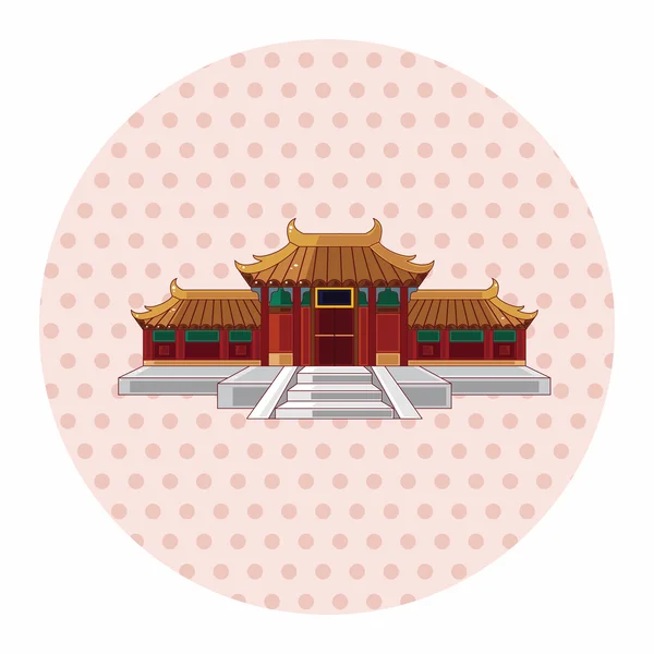 Elementos del tema de construcción chino — Archivo Imágenes Vectoriales