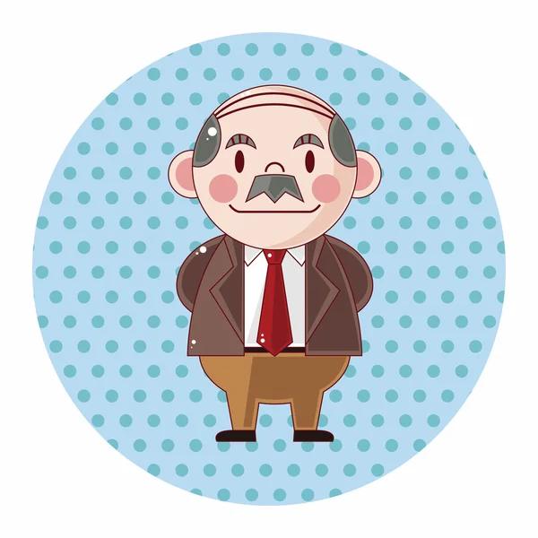 Jefe tema elementos — Vector de stock