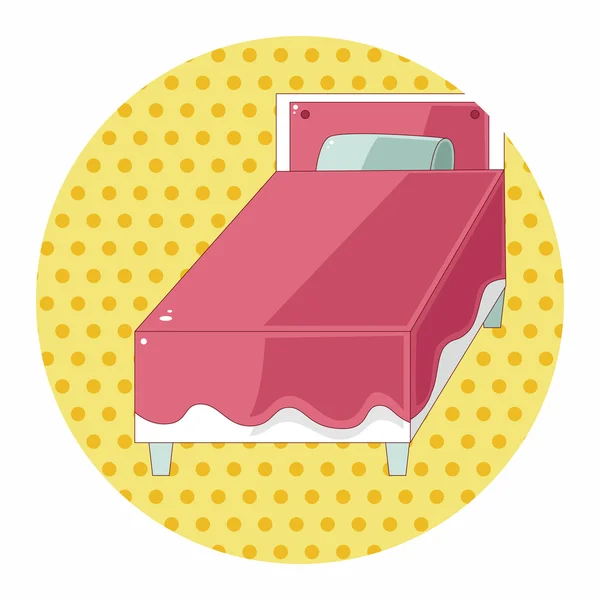침대 테마 요소 — 스톡 벡터