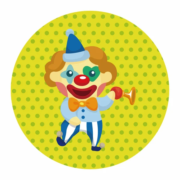Clowns thema-elementen — Stockvector