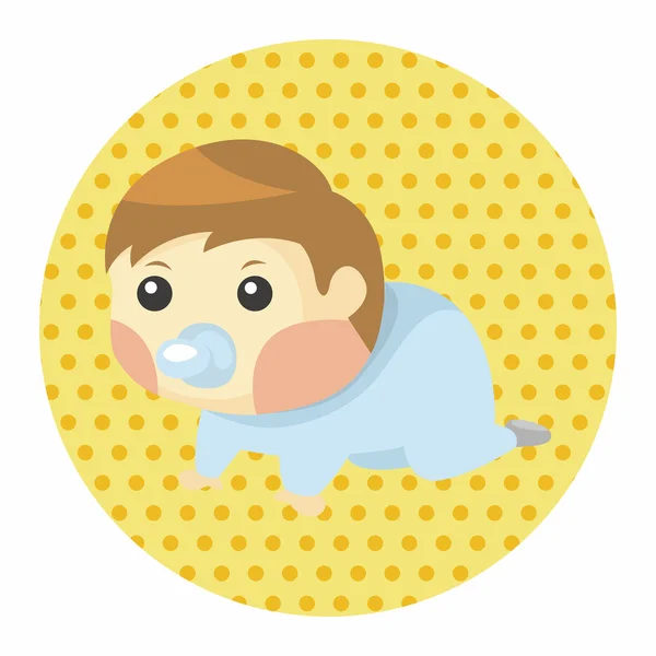 Person character baby theme elements — Stock Vector