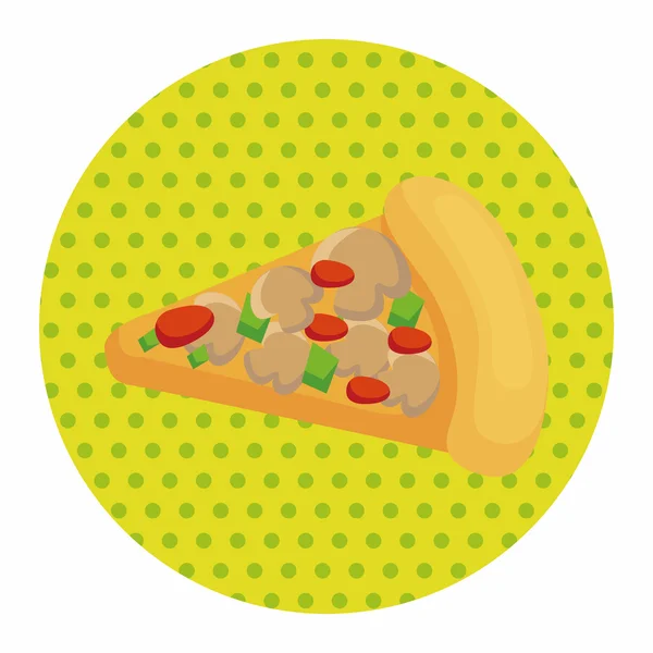 Éléments de thème pizza — Image vectorielle