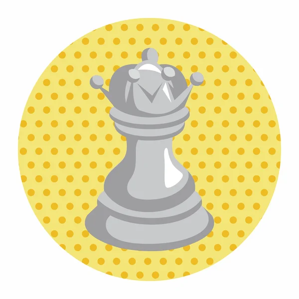 Elementos de ajedrez tema — Vector de stock
