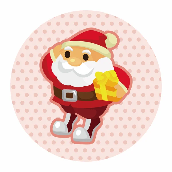 Santa claus éléments de thème — Image vectorielle