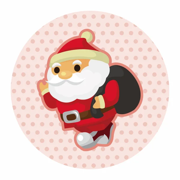 Santa claus éléments de thème — Image vectorielle