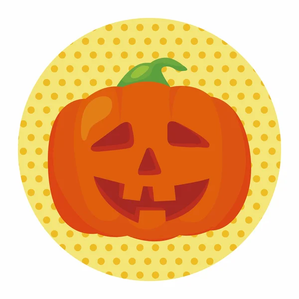 Elementos temáticos de calabaza Halloween — Vector de stock
