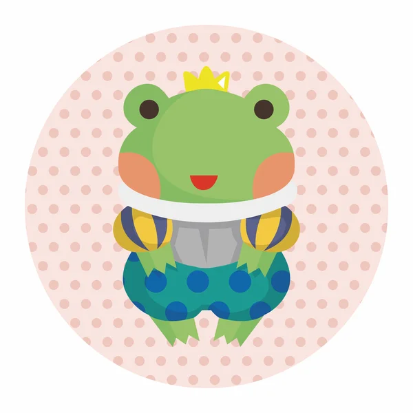 青蛙王子主题元素 — 图库矢量图片