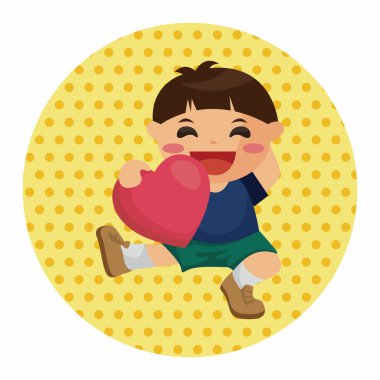 kalp karakter Tema öğeleri grubu