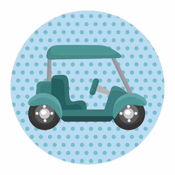 Équipement de golf éléments thématiques — Image vectorielle