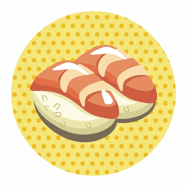 Elemen tema Sushi - Stok Vektor