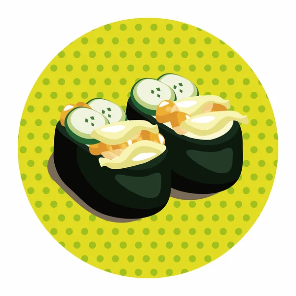 Sushi téma elemek — Stock Vector