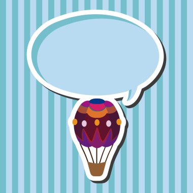 sıcak hava balon tasarım öğeleri vektör