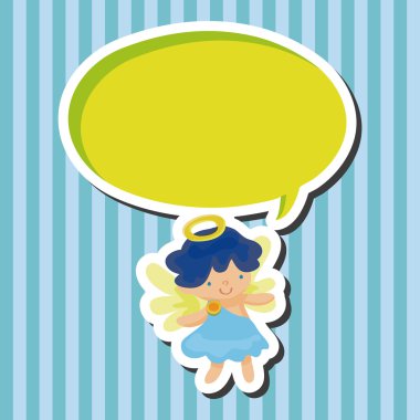 melek karikatür tasarım öğeleri vektör