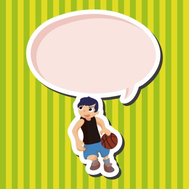 Basketbol oyuncu öğeleri vektör, eps