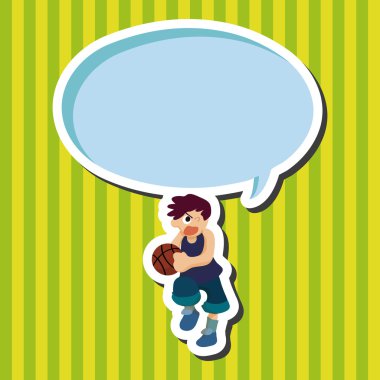 Basketbol oyuncu öğeleri vektör, eps