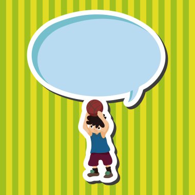 Basketbol oyuncu öğeleri vektör, eps