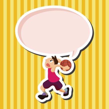 Basketbol oyuncu öğeleri vektör, eps