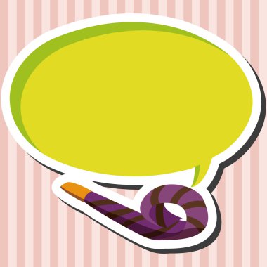 parti boynuz Tema öğeleri vektör, eps