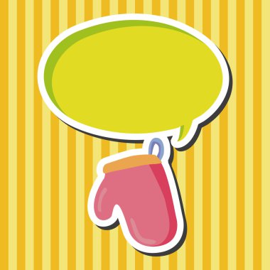 mutfak fırın eldiveni Tema öğeleri vektör, eps