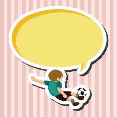 Spor Futbol oyuncu Tema öğeleri vektör, eps