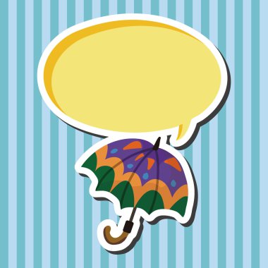 Şemsiye Tema elemets vektör, eps